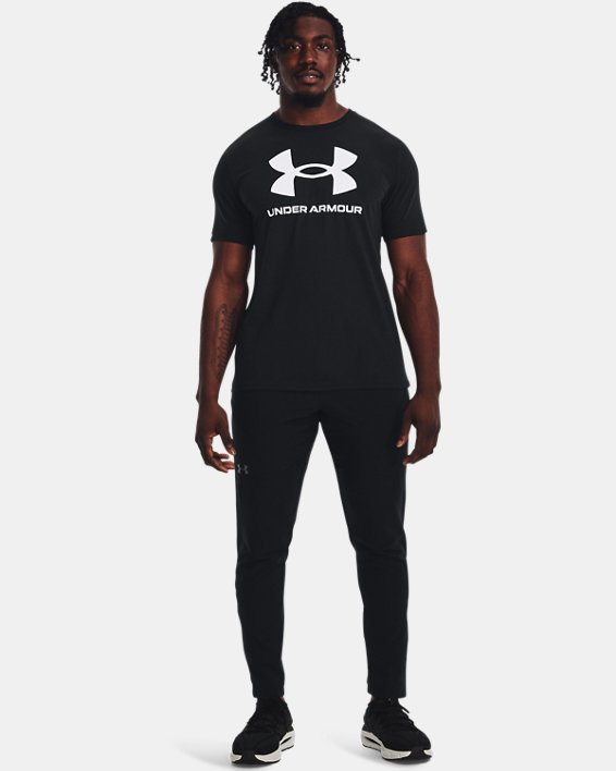 เสื้อยืด UA Sportstyle Logo สำหรับผู้ชาย in Black image number 2